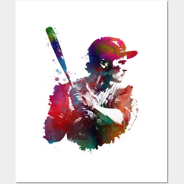 Baseball player #baseball #sport Wall Art by JBJart